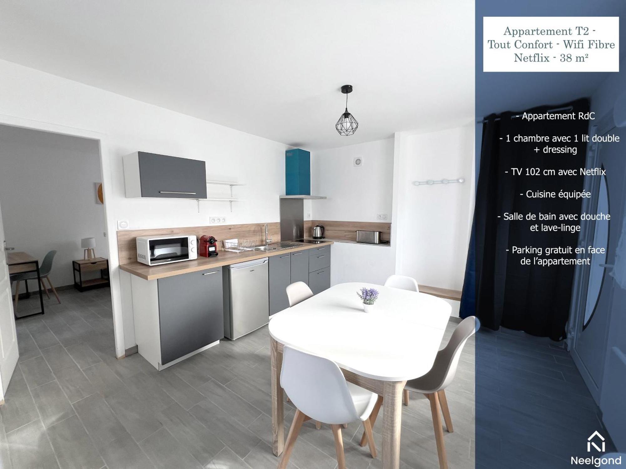 178B - Appartement T2 Tout Confort - Wifi Netflix Ле-Гон-Понтувре Экстерьер фото